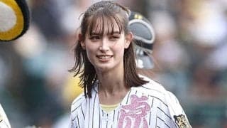 スカートふわりの“リベンジ投球”　才媛モデルがあちゃー…甲子園で起きたまさかの事態