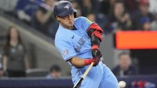 ブルージェイズ岡本和真が逆転２点適時打、前日に続く殊勲打「しっかり捉えられてよかった」