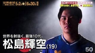 【世界を射抜く、最強10代】日本代表・松島輝空｜世界卓球2026ロンドン100周年大会 （団体戦）