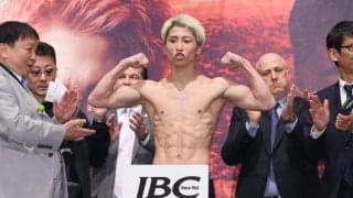 互いに笑顔…井上尚弥ＶＳ中谷潤人ともに計量一発クリア　５・２歴史的一戦へ臨戦態勢