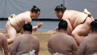 関取復帰の炎鵬が白まわし姿で十両の稽古に参加、稽古総見で大拍手「場所はこれ以上のお客さん。想像するだけでワクワク」