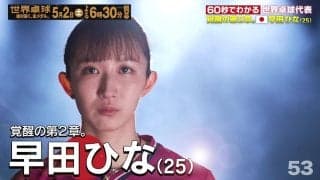 【覚醒の第2章】日本代表・早田ひな｜世界卓球2026ロンドン100周年大会 （団体戦）