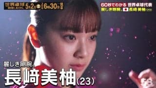 【麗しき剛腕】日本代表・長﨑美柚｜世界卓球2026ロンドン100周年大会 （団体戦）