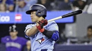 岡本和真が決勝弾→メジャー初の２打席連発７号「毎日練習を重ねて」直近４戦で３度目の決勝打　メジャー初の１試合３得点もマーク　ブルージェイズは快勝で借金２