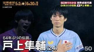 【64年ぶりの伝説】日本代表・戸上隼輔｜世界卓球2026ロンドン100周年大会 （団体戦）