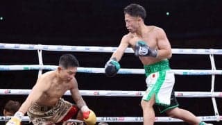 井上拓真-井岡一翔、４回終了時の採点は拓真が３－０でリード…ボクシング世界戦