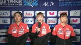日本女子 初戦を3-0で快勝！張本美和「初戦はいい形で勝利できたので、次の試合も頑張りたい」｜世界卓球100周年大会