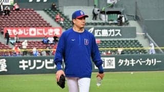 頼れるベテラン、中日の大野が通算100勝目　鬼門のマツダで達成