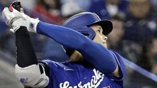 大谷翔平が不運　一、二塁間へ痛烈ライナーも相手が横っ跳びで好捕→併殺で無死一塁が２死無走者に