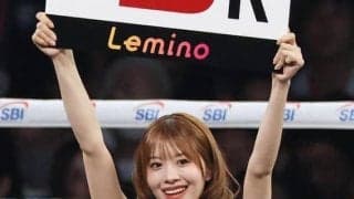 「めっちゃ可愛い」「似合ってる」身長165cmラウンドガールが話題…白コス姿が「素敵です」