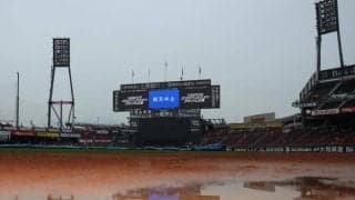 広島－中日戦が雨天中止と発表