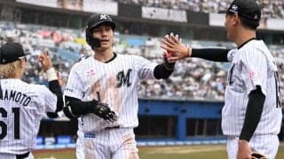 ロッテが１２安打１０点大勝で連敗脱出　ポランコ、愛斗の適時打で初回先制　二回には藤原が一発　先発毛利は７回無失点で２勝目