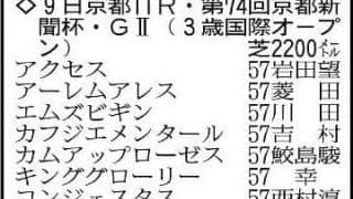 【京都新聞杯展望】クロノジェネシスの子ベレシートが重賞Ｖを狙う　超高額馬エムズビギンも差はない