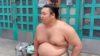 霧島、出稽古で１５番も「まだまだ」　同行の師匠から助言も受ける