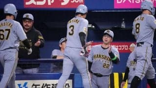 【阪神】「４割男」佐藤輝明、貫禄の２打席連続四球　打率.407は２打席終えて変化なし