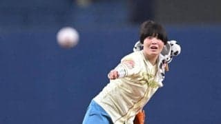 京セラＤが騒然　ガンバレルーヤ・まひるが快速球　よしこ捕れず　セレモニアルピッチに登場　「鳥取デー」として開催
