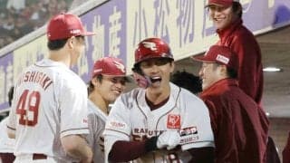 楽天・辰己「あ、当たった」Ｖ弾　３割台好調キープ　チーム連勝で４位浮上