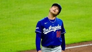 由伸登板試合に“違和感”「…!?」「えっ」　大谷無安打も…刻まれた「1-2-4-0-1」