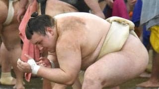 カド番の大関・安青錦、若元春ら相手に８番で５勝３敗「万全ではないが、少しずつ良くなっている」…時津風一門連合稽古