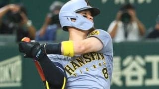 佐藤輝明、リーグ単独トップの9号　虎の4番が意地の一発…3戦ぶりの特大弾で「セ3冠」