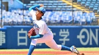 プロ注目の青学大・鈴木泰成、OB中日中西からの「頑張って」に奮起　最速151キロ投げきった