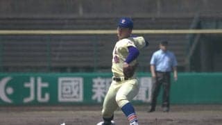 最速148キロを誇る星稜のスーパー1年生右腕が日本航空石川打線相手に5回無失点の好投！！