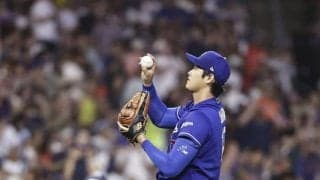 大谷翔平が７回２失点も２敗目…今季初のハイクオリティースタート達成＆防御率０・９７メジャー全体１位　打線の援護無く　ド軍は連勝ストップ