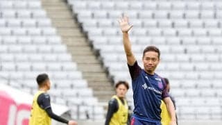 【東京】日本代表DF長友佑都が1カ月半ぶりにピッチへ　肉離れから復帰…５大会連続W杯目指す