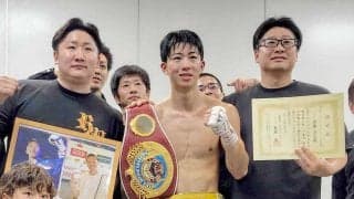【ボクシング】フェザー級に新星誕生　２１歳の武藤涼太が世界１位・藤田健児を７回ＴＫＯ…ＷＢＯ-ＡＰ王座獲得
