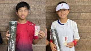 「第10回むさしの村ジュニアテニストーナメント：5月」14歳以下男女王者が決定。長澤湊都と榊美莉羽が優勝