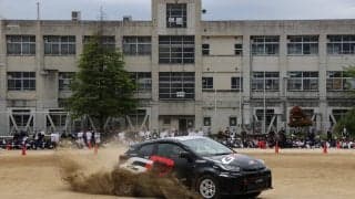 全日本ラリー飛鳥：トヨタユナイテッド奈良が奈良県内の市立中学校でラリー特別授業を開催