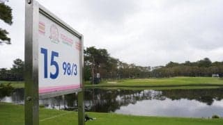 史上最短９８ヤードのパー３で悲喜こもごも　池に捕まる選手も多数