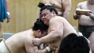 幕内・義ノ富士が出稽古で１２番「すごくいい稽古ができた。体調は問題ない」　高砂部屋のちゃんこも堪能