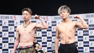 会場騒然　フライ級次期挑戦者決定戦ＫＩＮＧカズＶＳ野田蒼の舌戦にドラゴンも乱入「何が若頭じゃ」「運営にいえよ」