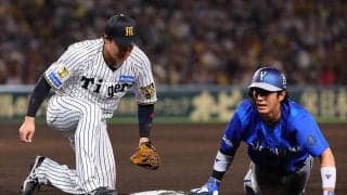 【阪神】大山悠輔がボールを持っていない手でベースタッチ→ルール通り併殺成立　野球規則では？