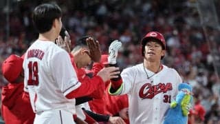 【広島】坂倉将吾が自画自賛の５号ソロ「いいポイントでしっかり振り抜くことが」