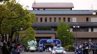 全日本ラリー飛鳥：天理市役所でセレモニアルスタートを実施