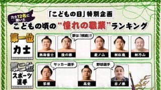 大相撲の子供時代の憧れランキング　１位「力士」２位「スポーツ選手」…ほかには「公務員」「眼科医」も