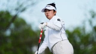 前の組のアイデアを拝借 山下美夢有は隣のホールを使ってパーセーブ