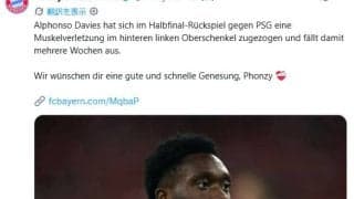 Ｂミュンヘンのカナダ代表Ａ・デイビスがＷ杯出場に黄信号　左ハムストリング負傷で数週間の離脱