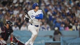 大谷翔平が勝ち越しの適時打　５回の第３打席二死２塁、内角へのシンカーを右前に弾き返す