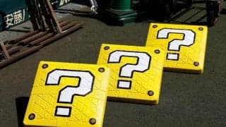 阪神　聖地が異例の光景に！甲子園がスーパーマリオブラザーズ仕様　ベースが黄色の「ハテナブロック」　任天堂とのコラボゲームでＢＧＭも変化