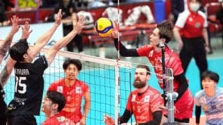 【バレー】ＣＳ連覇狙うサントリーが３-０で名古屋に先勝　今季退団の高橋藍主将のサーブ→フェイクトスに大歓声