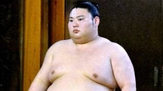 新十両の大花竜　本場所仕様の『海老茶色』の締め込みをお披露目「赤が好きなので、赤色にしたいと」…初日の１０日へ最終調整