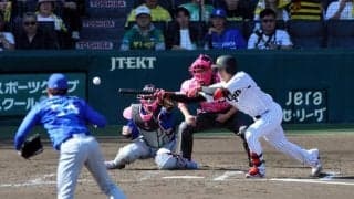 阪神　才木のスリーバントスクイズで先制！五回に木浪がチーム初安打→梅野が今季初安打で続いた好機　５回まで無失点９奪三振の右腕が自ら援護
