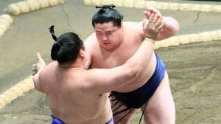 新入幕の若ノ勝が白星スタート　欧勝海に圧勝