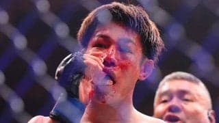 【UFC】平良達郎が日本人初王座逃す　２度テークダウン奪うもパンチ浴び鼻から出血　TKO負け