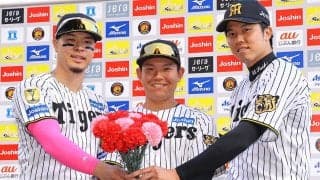 【阪神】才木浩人照れ笑い…また母の日に快投４勝＆Ｖスクイズ「毎回来てますけど…大きい」