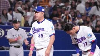【中日】井上監督が巨人大城卓三に試合後直接謝罪…阿部監督にも詫びる　頭部にバット直撃