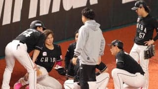 【ロッテ】負傷交代の藤原恭大　右肩関節前方亜脱臼の診断　長期離脱の可能性も　